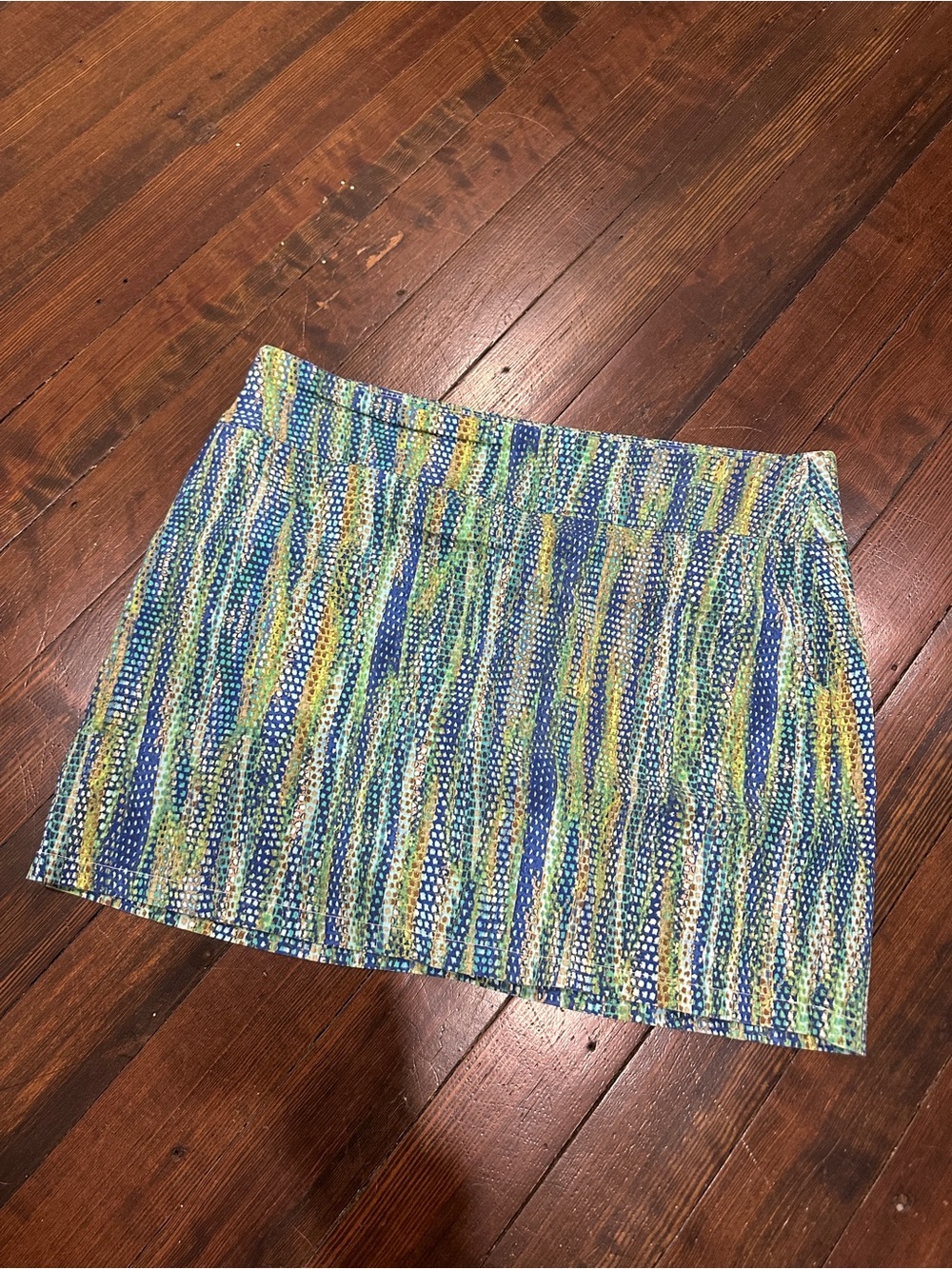 Courtenay Skort Size 16 Multicolor Pattern - Blue & Green